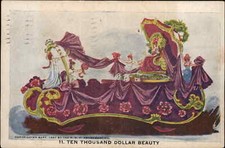 POP P.O.P. Amusement Co Parade Float c1910 Postcard $10K BEAUTY picture