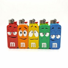 5 M&M's Character Lighter Red Orange Yellow Green Blue picture
