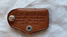 Fresno Motor Sales Cadillac Oldsmobile Leather Key Holder picture