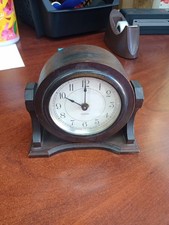 Antique GILBERT Swivel Desk MANTLE CLOCK, Parts picture