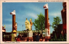 Enchanted Island Chicago World's Fair 1933-34 Kaufmann-Fabry Postcard picture