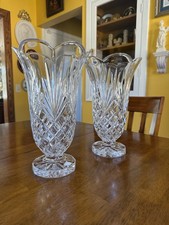 Pair Of Massive Noritake Crystal Vase Hampton Hall Crafted In Germany picture