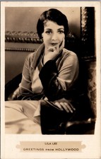 Lila Lee Actress RPPC Postcard Greetings from Hollywood 1920s Silent Film picture