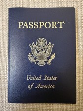 Vintage 1987 U.S. Passport with International Travel Stamps picture