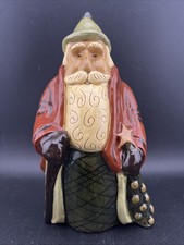 Eldreth Pottery Santa Claus 2010 Redware Folk Art Christmas 8