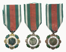 Poland PRL Customs Merit Medal Set 1st 2nd 3rd Class Zaslugi dla Celnictwa picture