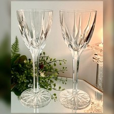 Mikasa Apollo Water Goblets Set 2 Crystal 8 1/4