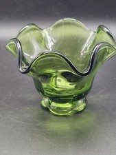 Green Glass MCM Pedestal 4