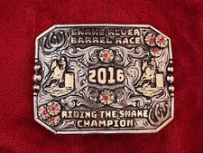 Rodeo BARREL RACING☆2016☆Snake River☆X~Treme☆Champion Trophy Buckle☆Rare☆368 picture