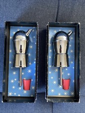 Vintage Mr. Bartender Chrome Jigger Pour Spout in Original Boxes- Lot of 2 picture