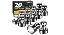 20x Fridge Magnets For Whiteboard Refrigerator Magnets Small&Strong Metal Magnet picture
