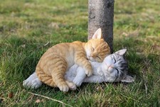 Hi- Line Gift 87757-K Orange & Grey Tabbies Cat Statue picture