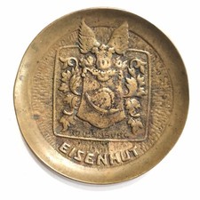 VINTAGE 1940s WM EISENHUT ROTHENBURG BRONZE HOTEL TIP TRAY RARE picture