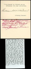 1929c WILLIAM DEWITT MITCHELL Autograph, PRES HERBERT HOOVER US ATTORNEY GENERAL picture