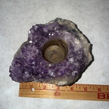 Natural Amethyst Crystal Cluster Tealight Holder 1257g / 4.5