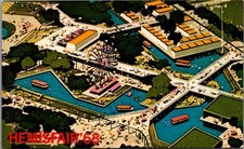 HemisFair '68 San Antonio Texas World's Fair Fiesta Gardens Postcard 1968 picture
