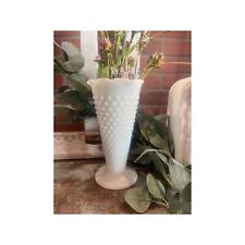 Hobnail Milk Glass Vase| Vintage Farmhouse Vase | Vintage Decor | White Vase  picture