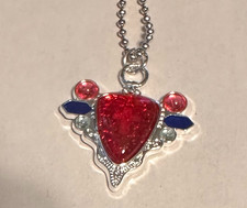 Japanese Anime Jojo's Bizarre Adventure Beautiful Red Stone of Aja Necklace picture