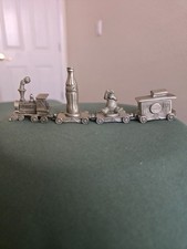 Coca Cola Pewter Train - vintage/miniature - 4 piece set picture