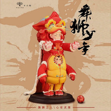 Tianye Studio Lion Dance Boy Red Version Painted GK Figure Model In Stock picture