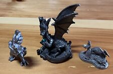 Vintage Pewter Dragons Lot Of 3 picture