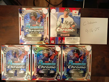 Topps MLB 2026 Bowman Chrome Mega Box + 2026 Topps Chrome Box Lot picture