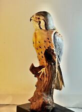 Kestrel Hawk scupture,fine Wood Carving picture