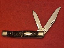 CASE XX USA 6292 Mint Serp. / Texas Jack 1973 bone like Jigged  Delrin handles  picture