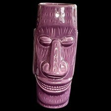 Vintage Moai  Purple  Tiki KCCO 2008 Cup Vase. Ihu Moai picture
