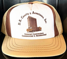 Vintage D.R. Cassidy Contractors Trucker Hat Young An Korea Brown Tan Mesh picture