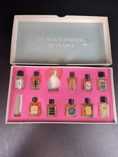 Vintage Les Beaux Parfums de France Mini Perfume 10 Bottle Set Original Box picture