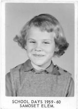 SCHOOL GIRL Found Photograph bw Original Portrait VINTAGE 04 39 T picture