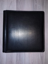 Raika RM-105-F-BLK 11 x 12 Inch Large Single Page Photo Album - Black Leather picture