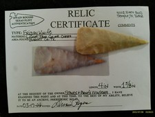 Papered Cent. Texas Friday Knife Arrowhead Prehistoric Blade *FREE SHIPPING PB57 picture