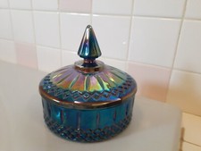 Beautiful Vintage Amethyst Bowl with Lid Candy Dish 6