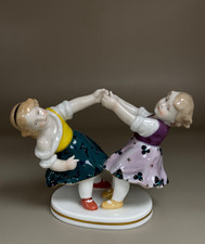 Vintage Karl Ens Volkstedt Porcelain Figurine Dancing Friends Germany So Sweet picture