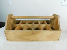Handcrafted Wooden Toolbox Parts Caddy 27x13x11 VTG Used Plant Potholder NICE picture
