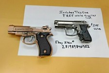 Bronze Beretta M92G CQB Shaped Novelty Pistol Gun Jet Torch Lighter USA Stocked picture