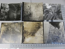Vintage WW2 1944 Photograph Bombing Mission Germany? Photos lot of 6 Large Photo picture