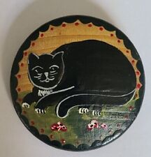Melle Kastenhuber Cat Brooch hand Painted  picture