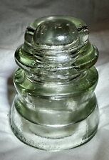 Old Armstrong Clear Glass Electric Telephone Telegraph Pole Vintage Insulator picture
