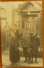 Postcard Family Commerce Council Fischer Mannheim approx. 1914 World War Uniform picture