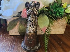 1999 Madison Avenue Collectible Silverplated Angel Bell Making Spirits Bright #4 picture