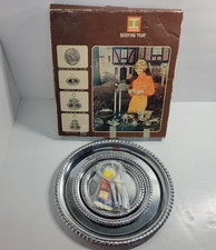 Irvinware 3 Tier Serving Tray Model 2100 Vintage 1971 Made in USA picture