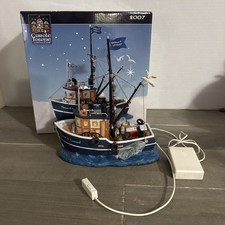 Lemax Carole Towne Thomas E Leonard Fishing Trawler 2007 Lighted w/ Box Works picture