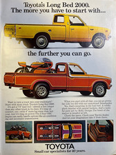1974 Vintage Magazine Advertisement Toyota Long Bed 2000 Pickup picture