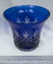 Cobalt Crystal Glass Vase  picture