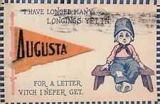 Dutch Kid Pendant Augusta, Georgia Vintage PC Posted Augusta GA 1917 picture