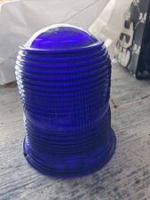 Kopp AP3522-3B Cobalt Blue Glass Airport Taxiway Light Fresnel Lens Cover Mint picture
