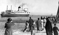 The super ferry Maori leaving the Tyne in 1955 Old Photo picture